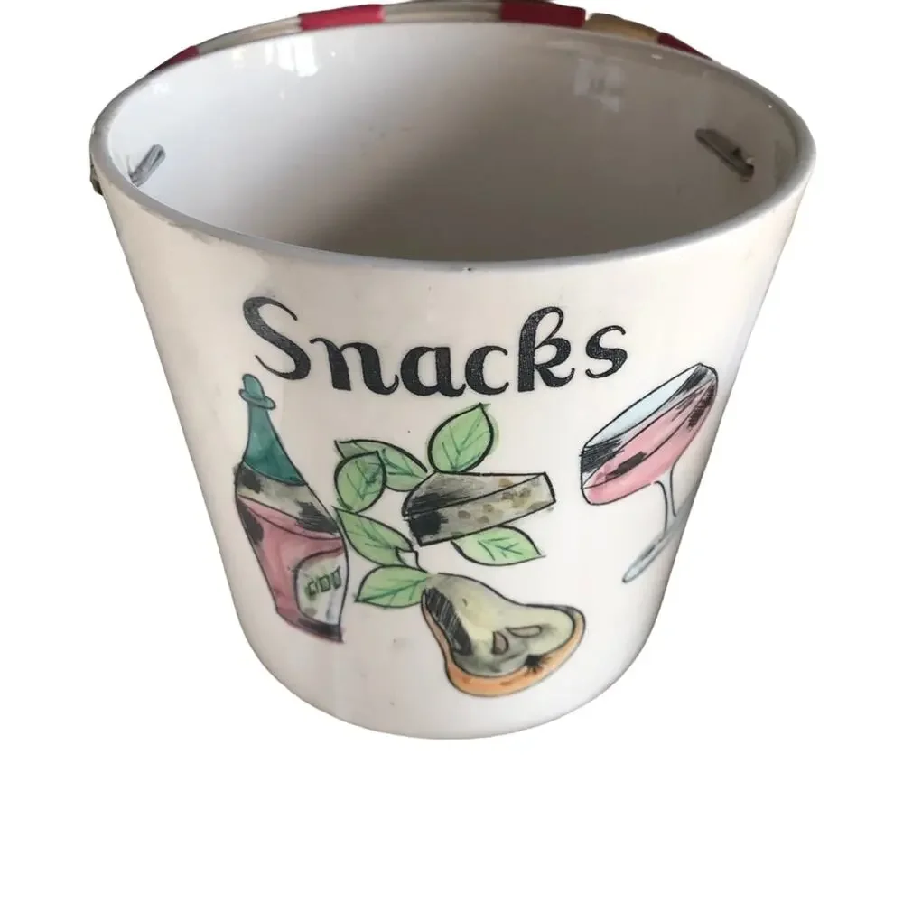 Ucagco Ceramic 3 piece Bar-set Vintage Snack Party Buckets